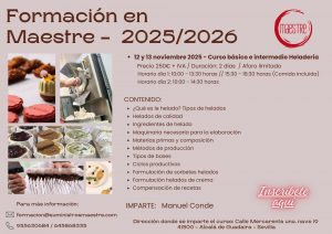 CURSO HELADERÍA BÁSICO-INTERMEDIO - Suministros Maestre