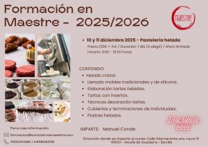 CURSO PASTELERÍA HELADA - Suministros Maestre