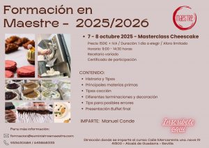 CURSO MASTERCLASS CHEESECAKE - Suministros Maestre