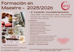 CURSO HELADO GASTRONÓMICO - Suministros Maestre